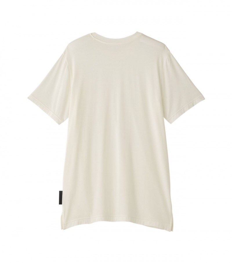 White Onitsuka Tiger T Shirts | 85321-MLXQ