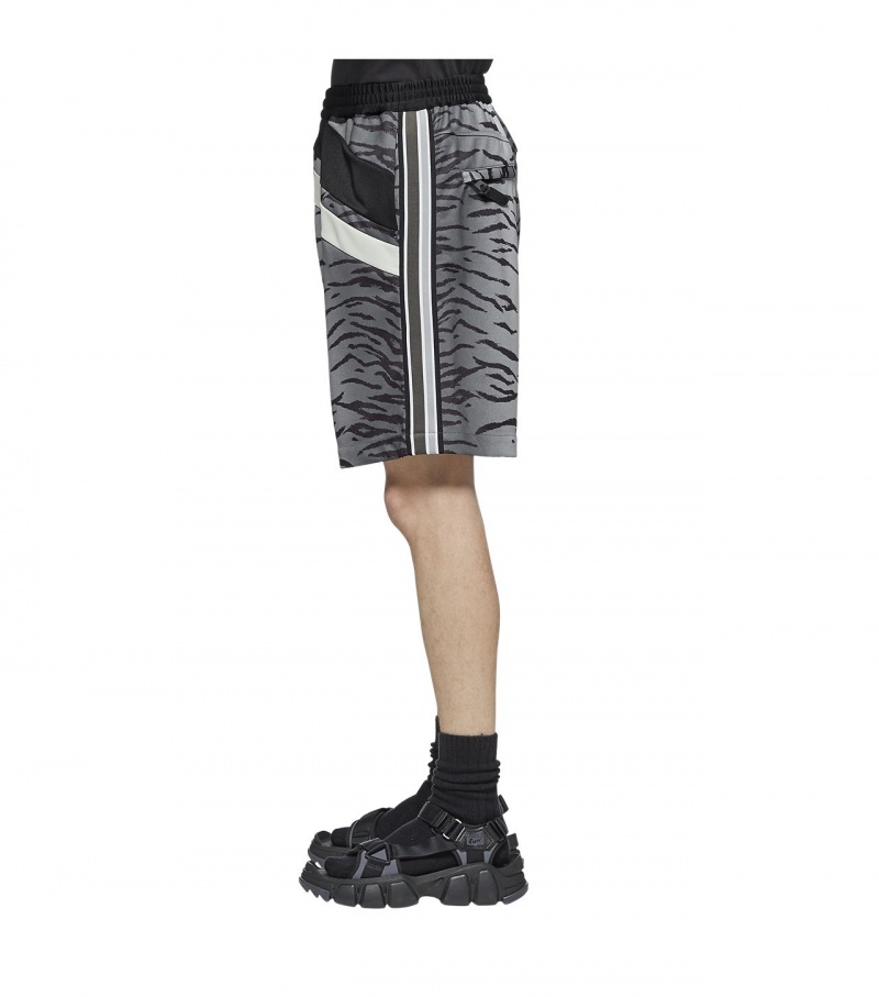 White / Black Onitsuka Tiger Shorts | 29153-JIQX