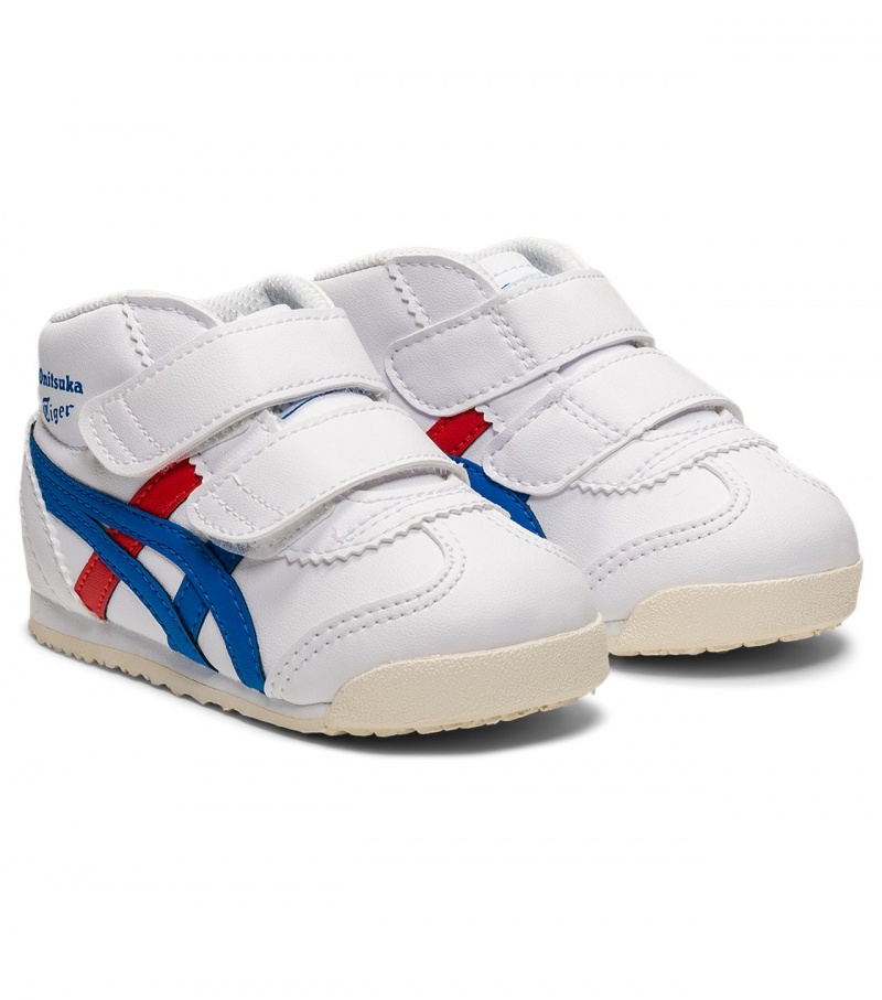 White / Blue Onitsuka Tiger Mexico Mid Runner | 83019-OBEG