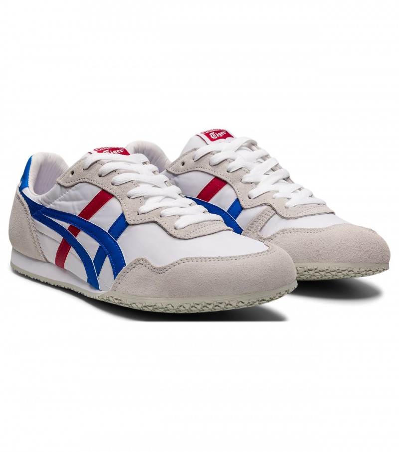 White / Blue Onitsuka Tiger Serrano | 19073-TGAR