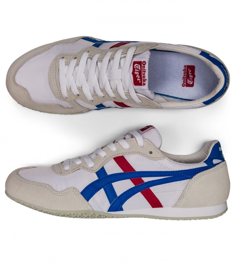 White / Blue Onitsuka Tiger Serrano | 19073-TGAR