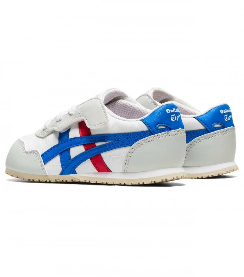 White / Blue Onitsuka Tiger Serrano | 90471-QWBG