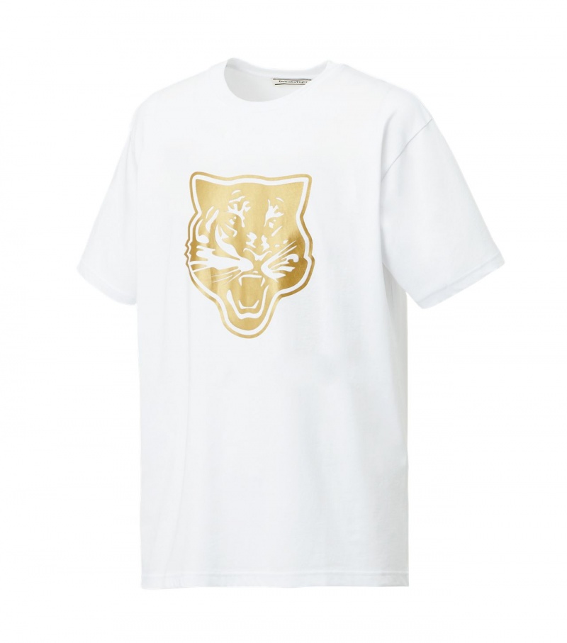 White / Gold Onitsuka Tiger Logo Graphic T | 75463-BPUJ