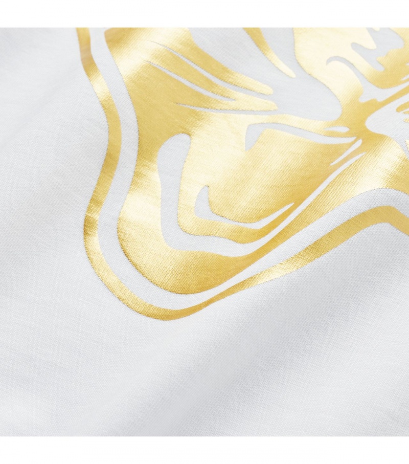 White / Gold Onitsuka Tiger Logo Graphic T | 75463-BPUJ