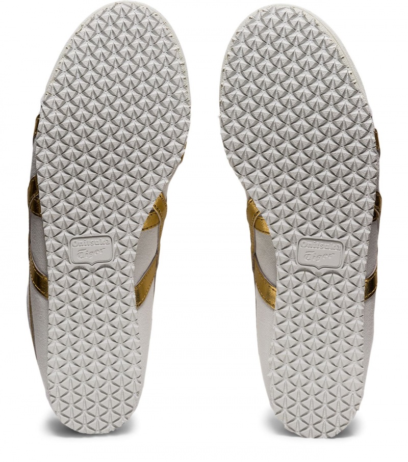 White / Gold Onitsuka Tiger Mexico 66 Slip-On | 92703-JCXW