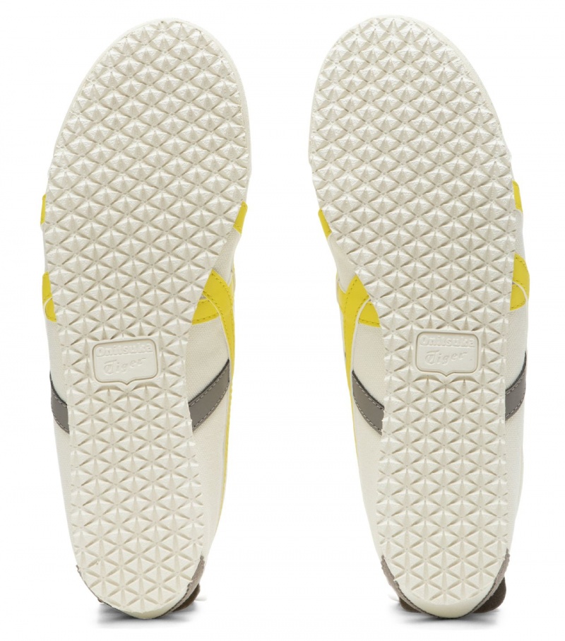 White / Orange Yellow Onitsuka Tiger Mexico 66 Slip-On | 15490-DPNT