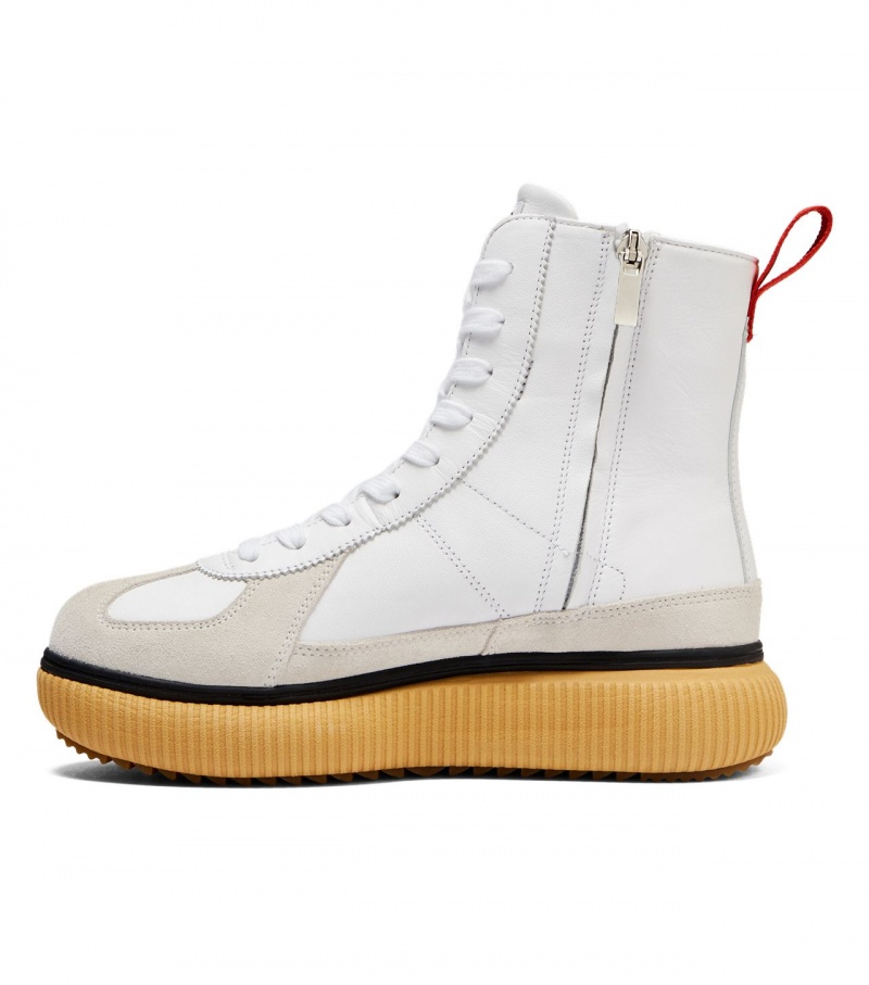 White / Red Onitsuka Tiger Delecity Boot | 21095-RGFS