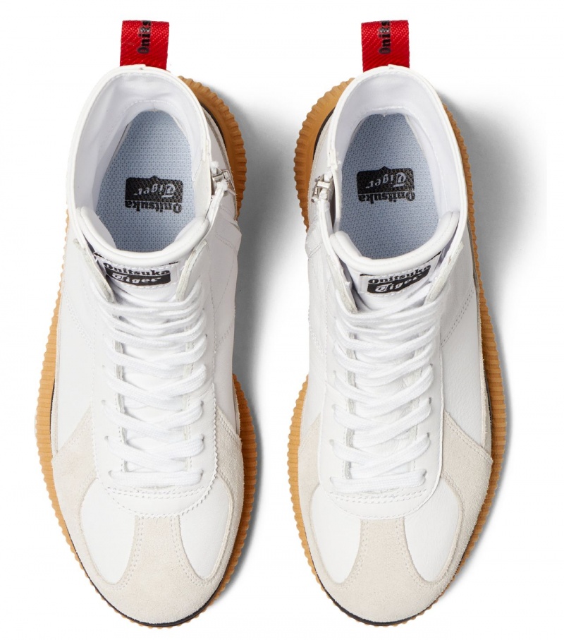 White / Red Onitsuka Tiger Delecity Boot | 21095-RGFS