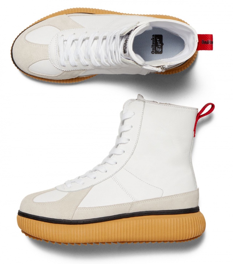 White / Red Onitsuka Tiger Delecity Boot | 21095-RGFS