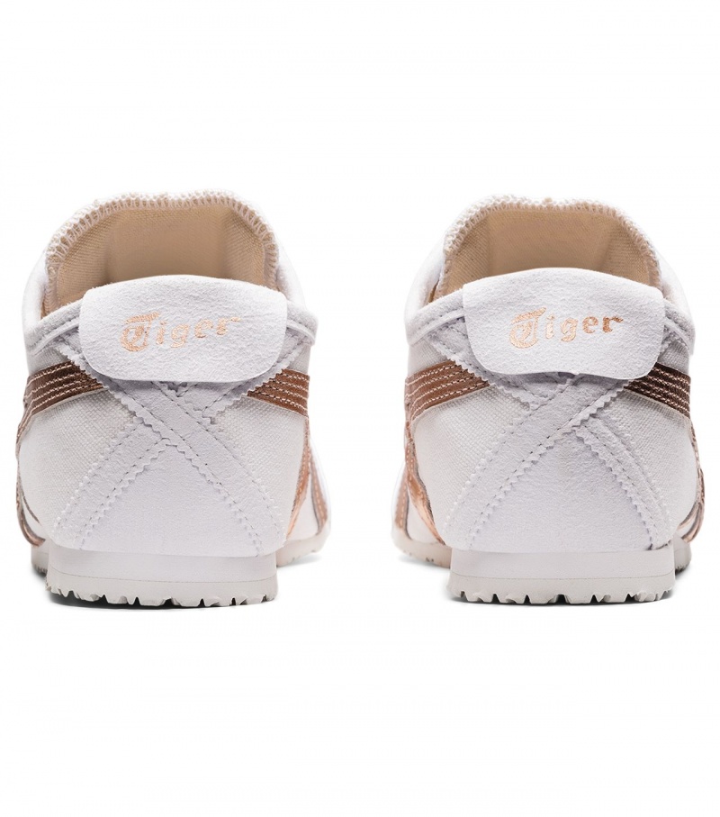 White / Rose Gold Onitsuka Tiger Mexico 66 Slip-On | 95843-NSUF