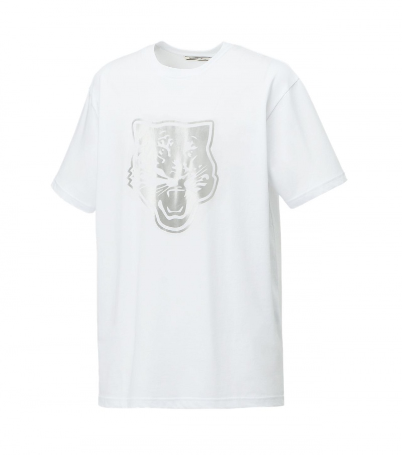 White / Silver Onitsuka Tiger Logo Graphic T | 84205-UGNI