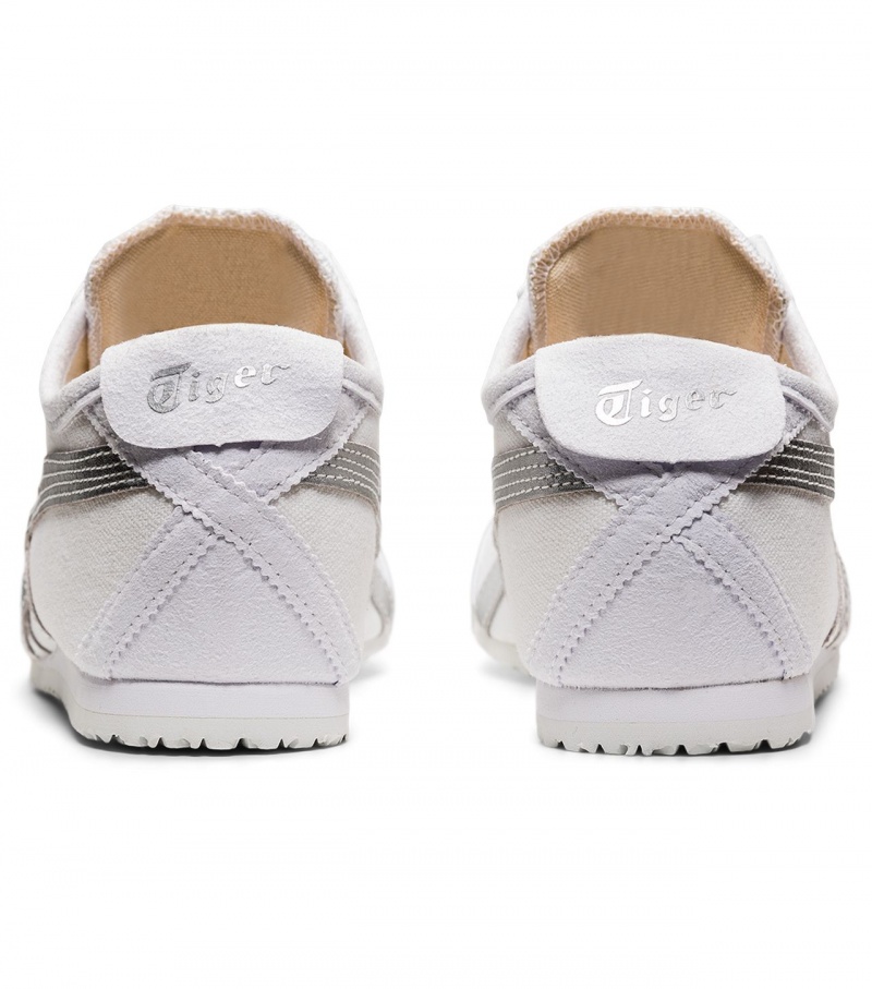 White / Silver Onitsuka Tiger Mexico 66 Slip-On | 62840-YOPI