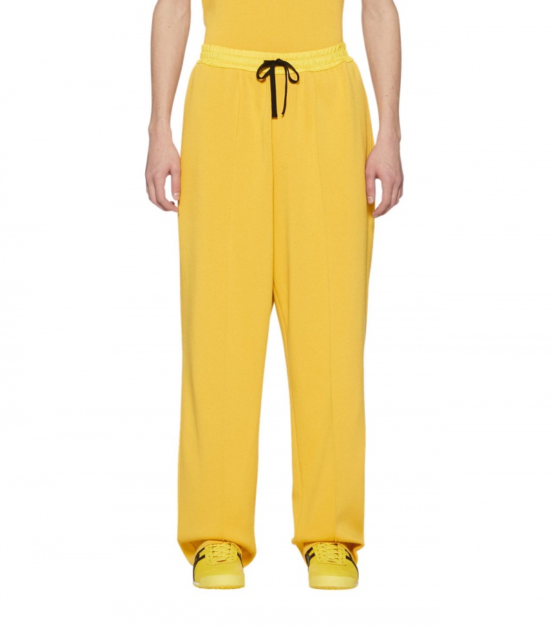 Yellow Onitsuka Tiger Knit Pants | 12967-MWCH