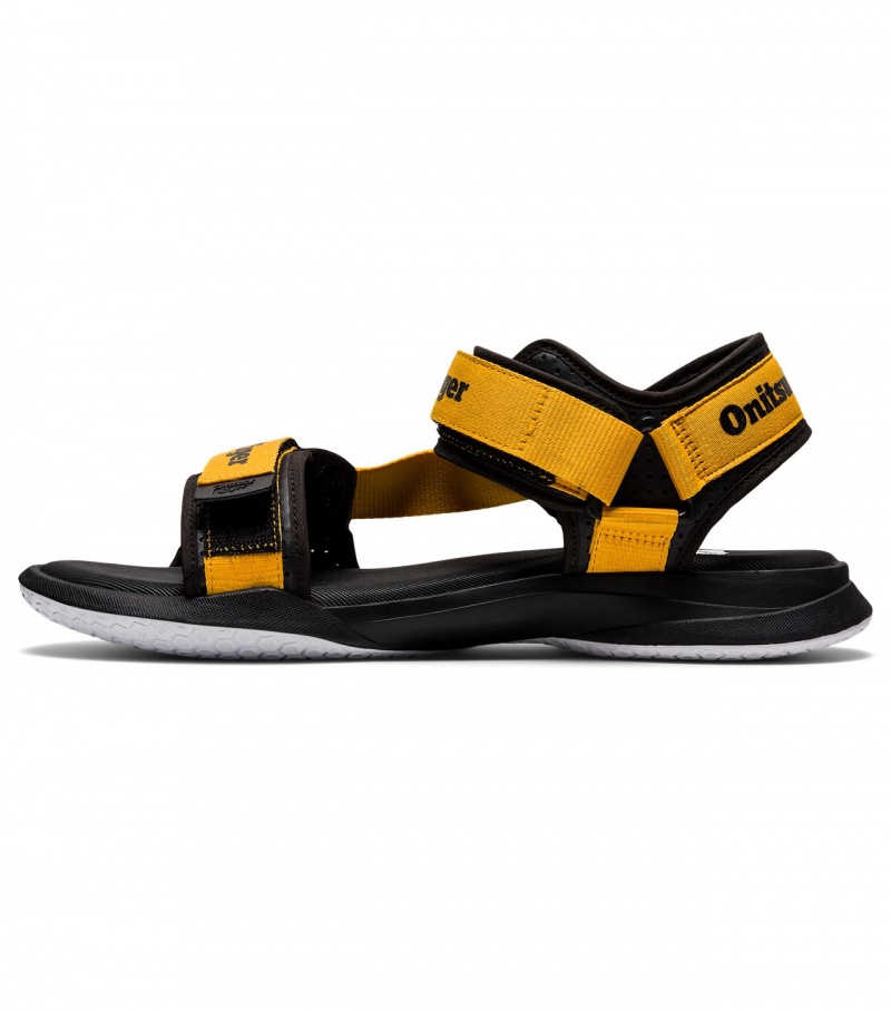 Yellow / Black Onitsuka Tiger Ohbori Strap | 85964-JXMQ