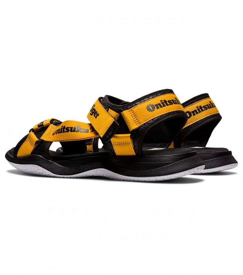 Yellow / Black Onitsuka Tiger Ohbori Strap | 85964-JXMQ